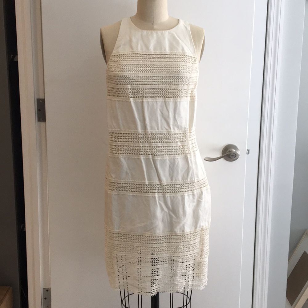 Loft White Lace Sun Dress